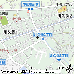 福岡県大野城市川久保周辺の地図