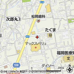 タカラ薬局　次郎丸周辺の地図