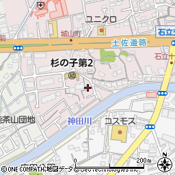 高知県高知市城山町164周辺の地図