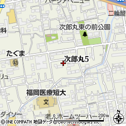 次郎丸3号公園周辺の地図