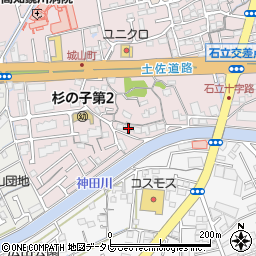 高知県高知市城山町138周辺の地図
