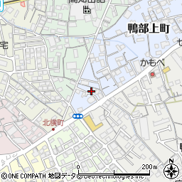 高知県高知市鴨部上町14周辺の地図