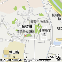 高知県香南市赤岡町須留田2168周辺の地図