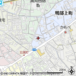 高知県高知市鴨部上町14-12周辺の地図