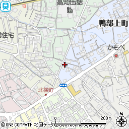 高知県高知市鴨部上町14-14周辺の地図