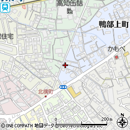 高知県高知市鴨部上町14-15周辺の地図