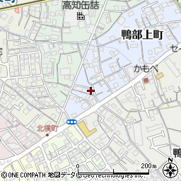 高知県高知市鴨部上町14-1周辺の地図