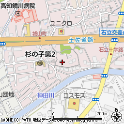 高知県高知市城山町142周辺の地図