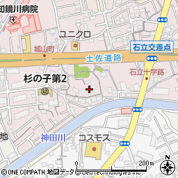 高知県高知市城山町147周辺の地図
