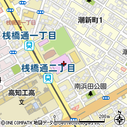 高知県立県民体育館周辺の地図