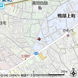 高知県高知市鴨部上町14-16周辺の地図