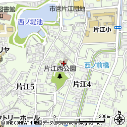 片江公民館周辺の地図