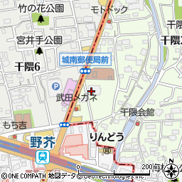 ユウベル積善社株式会社　干隈会館周辺の地図