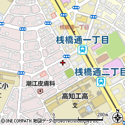 高知佛立寺周辺の地図
