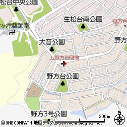 上野方台団地周辺の地図