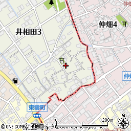 井相田公民館周辺の地図