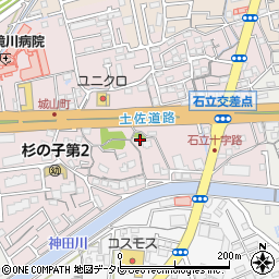高知県高知市城山町114周辺の地図