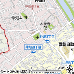 仲島公園周辺の地図