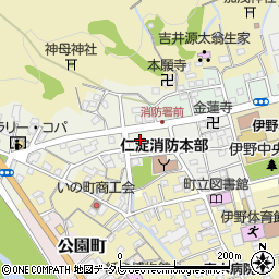 高知県吾川郡いの町西町周辺の地図