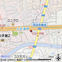 高知県高知市城山町61周辺の地図