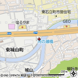 高知県高知市東城山町21周辺の地図