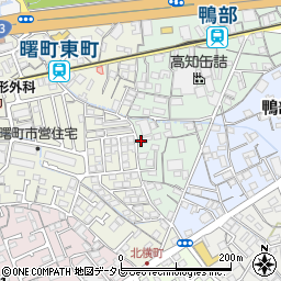 高知県高知市鴨部高町周辺の地図