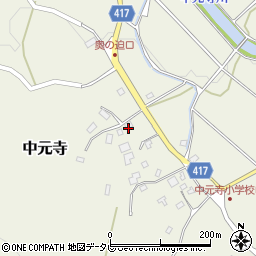 福岡県田川郡添田町中元寺2641周辺の地図