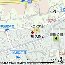 ダイソー大野城川久保店周辺の地図
