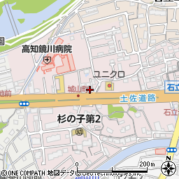 高知県高知市城山町218-2周辺の地図