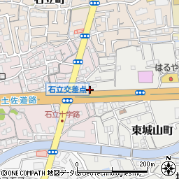 高知県高知市東城山町97周辺の地図
