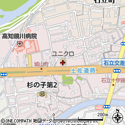 高知県高知市城山町225周辺の地図