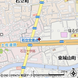高知県高知市東城山町96周辺の地図