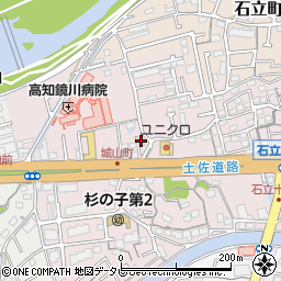 高知県高知市城山町220周辺の地図