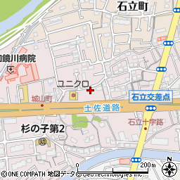 高知県高知市城山町226周辺の地図