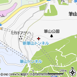 筆山公園トイレ２周辺の地図