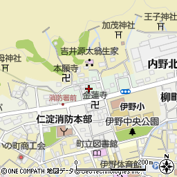 高知県吾川郡いの町加茂町周辺の地図