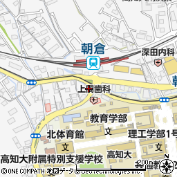 大吉　朝倉駅前店周辺の地図