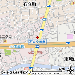 高知県高知市城山町20周辺の地図