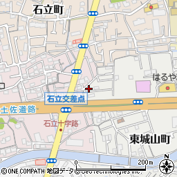 高知県高知市東城山町95周辺の地図