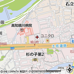 高知県高知市城山町214周辺の地図