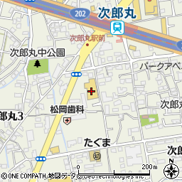 ドラッグストアモリ　次郎丸店周辺の地図