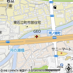 ゲオ高知土佐道路店周辺の地図