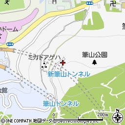 筆山公園トイレ１周辺の地図