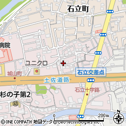 高知県高知市城山町228-24周辺の地図