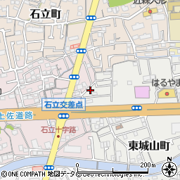 高知県高知市東城山町93周辺の地図