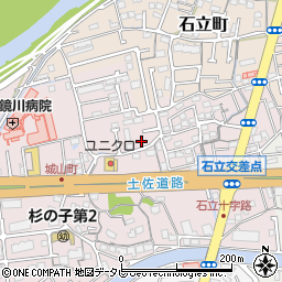 高知県高知市城山町240-28周辺の地図