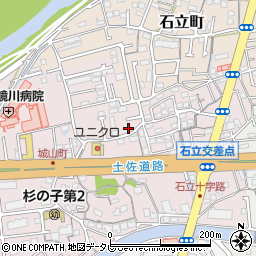 高知県高知市城山町240-27周辺の地図