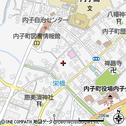 愛媛県内子町（喜多郡）内子周辺の地図