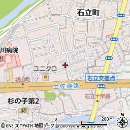 高知県高知市城山町240-25周辺の地図