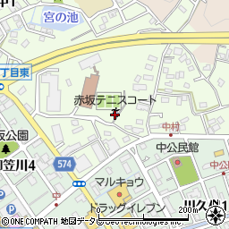 赤坂テニスコート周辺の地図